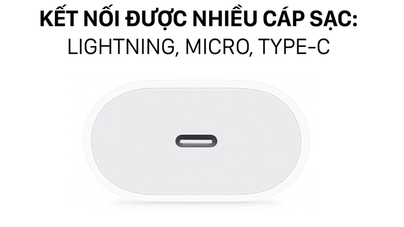 Adapter Sạc Type-C 18W Apple Trắng - Hoàng Phúc Store - Điện thoại iPhone,  iPad, Macbook, Phụ kiện chính hãng